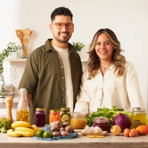 Retrato de  Elizabeth Reyes y Julián Blanco