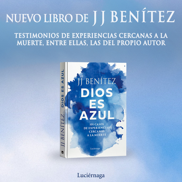 Banner Dios es azul de J. J. Benítez