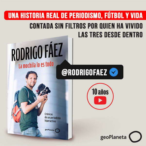 Banner La mochila lo es todo de Rodrigo Fáez