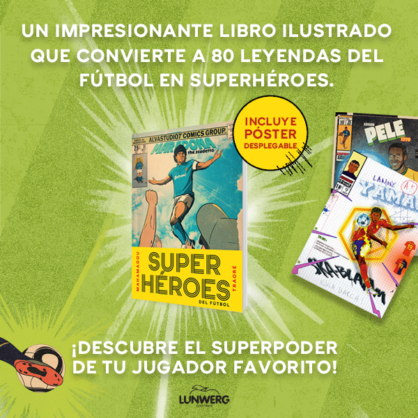 Banner Superhéroes del fútbol de Mahamadou Traoré
