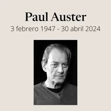 Banner Paul Auster muerte 30 abril 2024