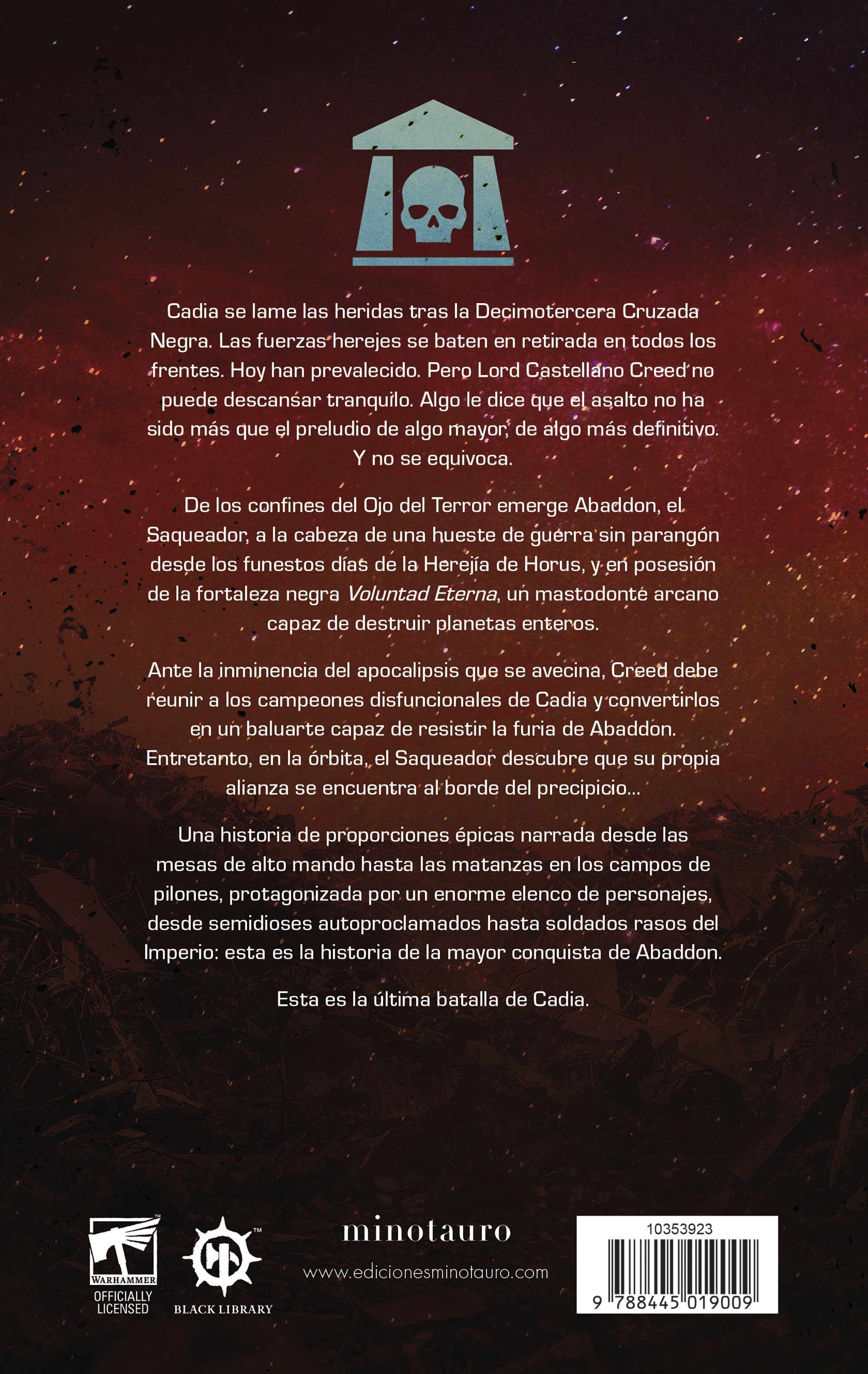 Miniatura contraportada Warhammer La caída de Cadia