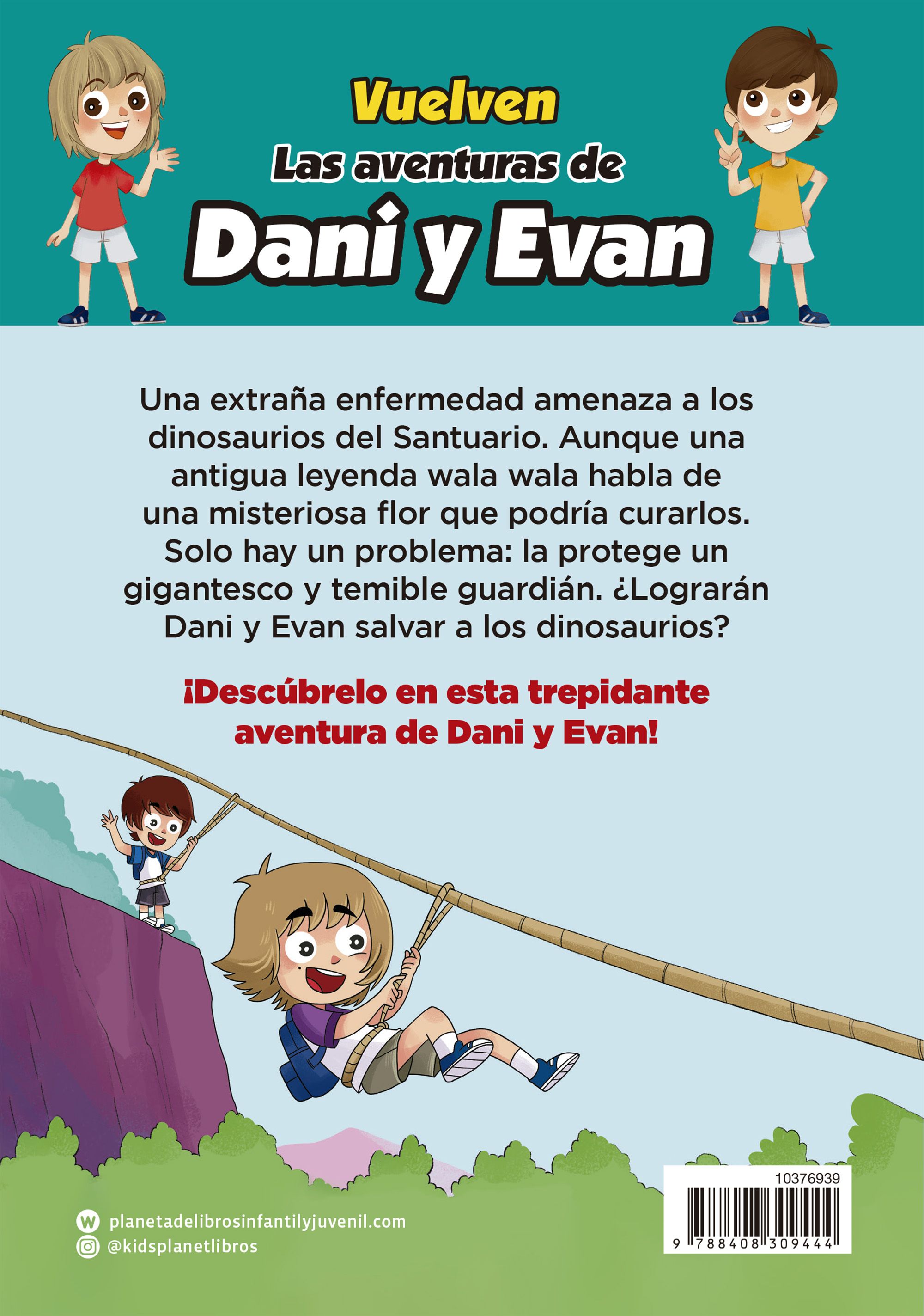 Miniatura contraportada Las aventuras de Dani y Evan 13. La leyenda de la titanoboa