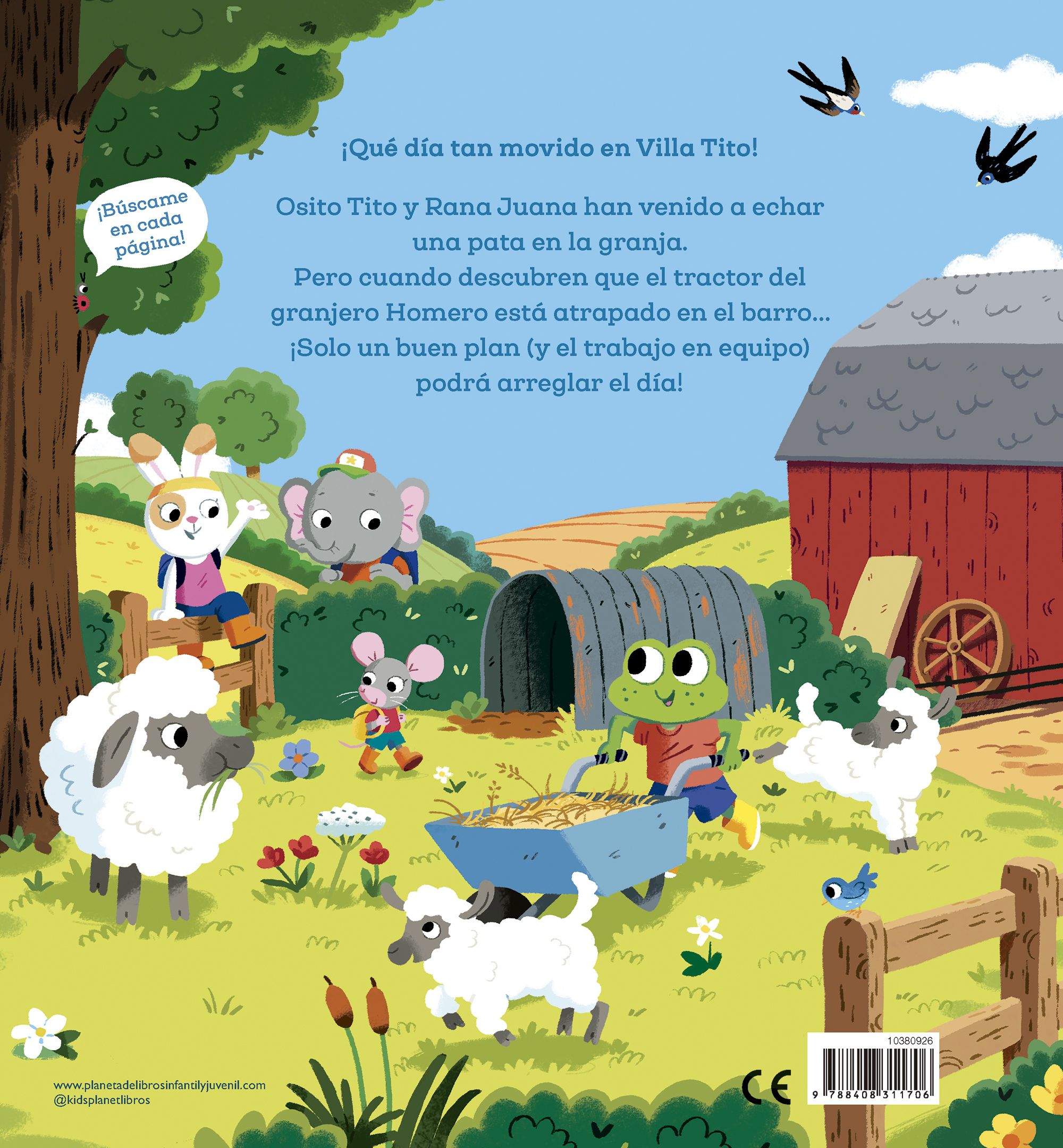 Miniatura contraportada Osito Tito. ¡Vaya lío en la granja!