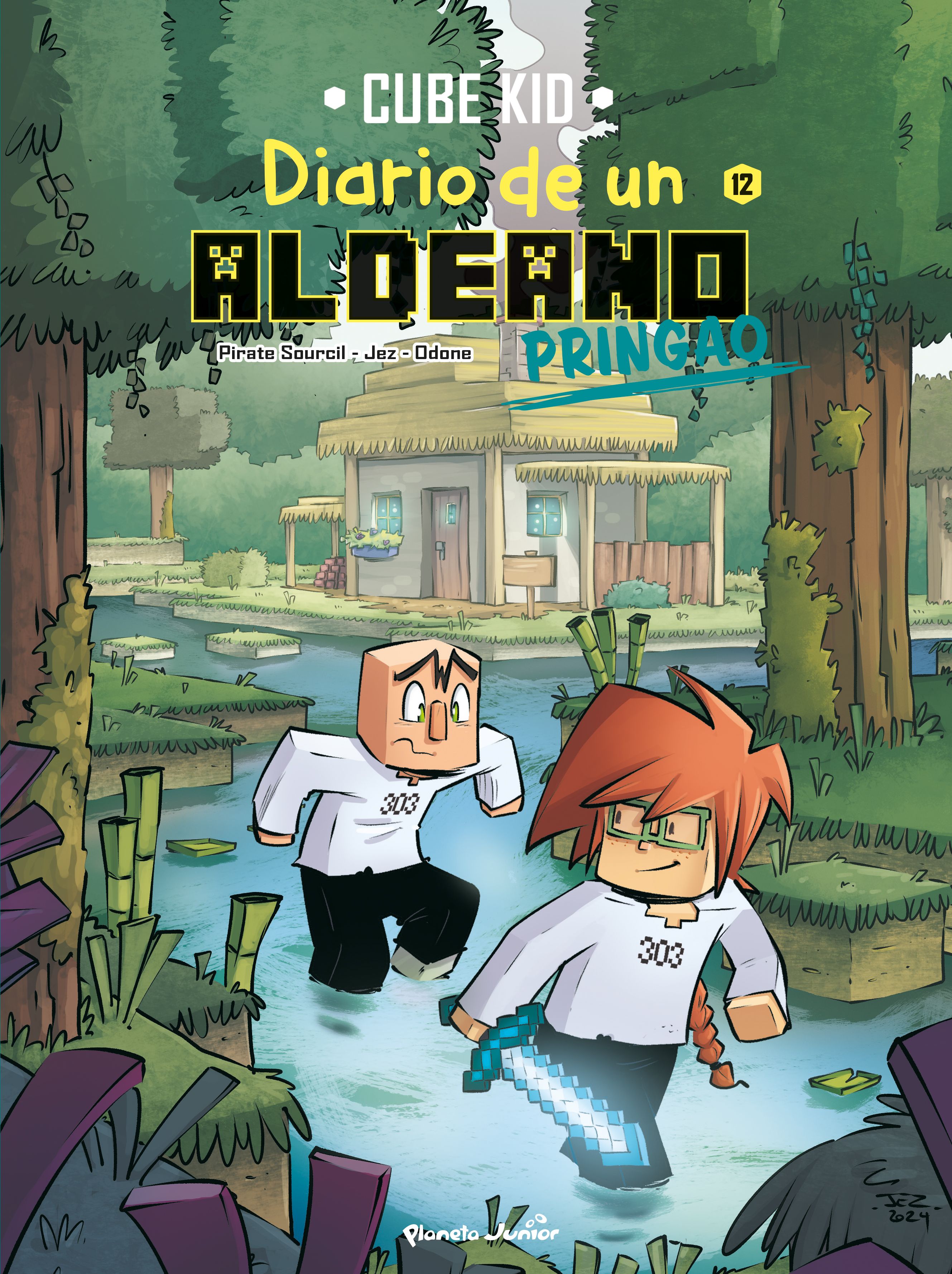 Portada Minecraft. Diario de un aldeano pringao. Cómic 12
