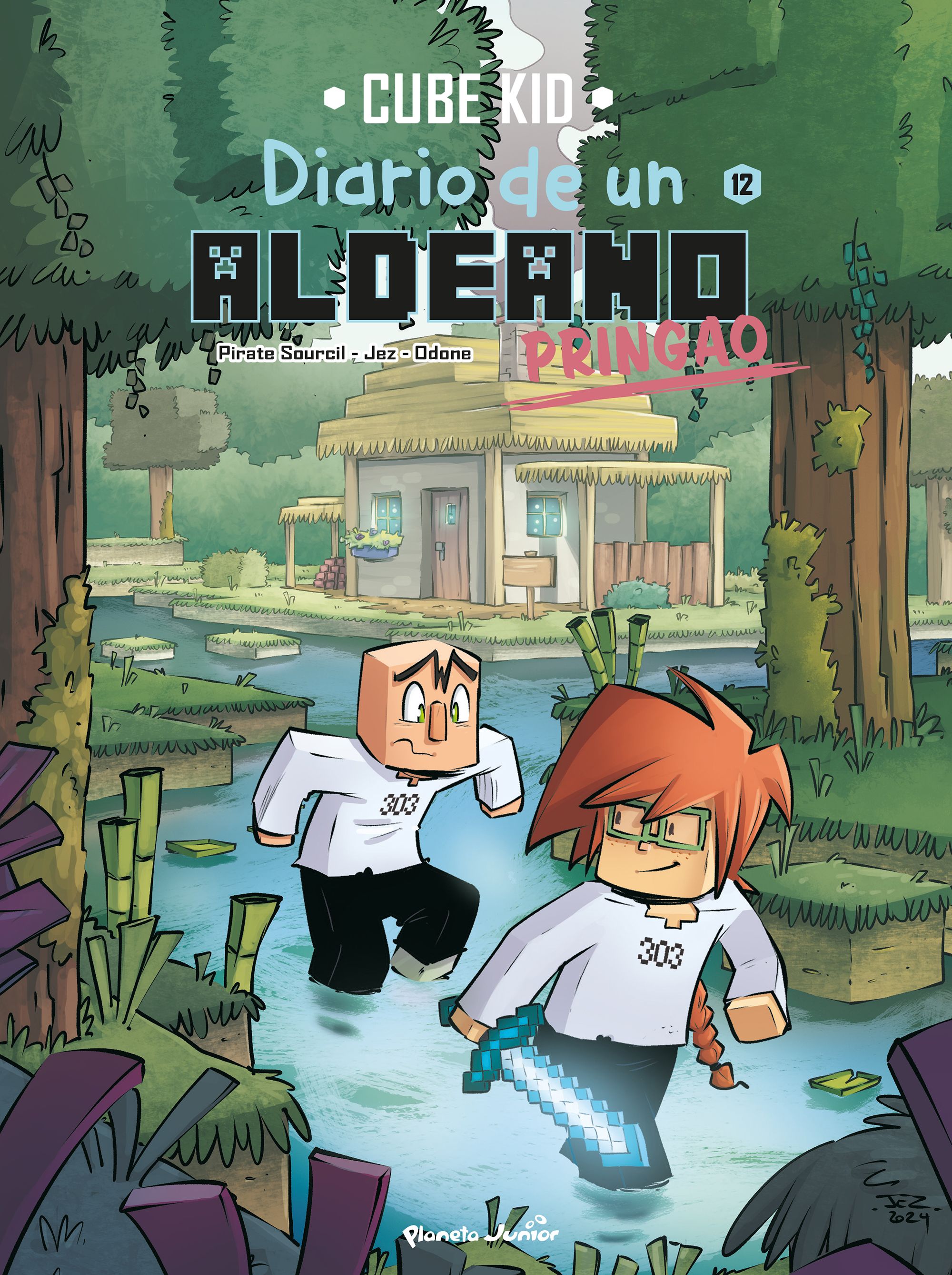 Portada Minecraft. Diario de un aldeano pringao. Cómic 12