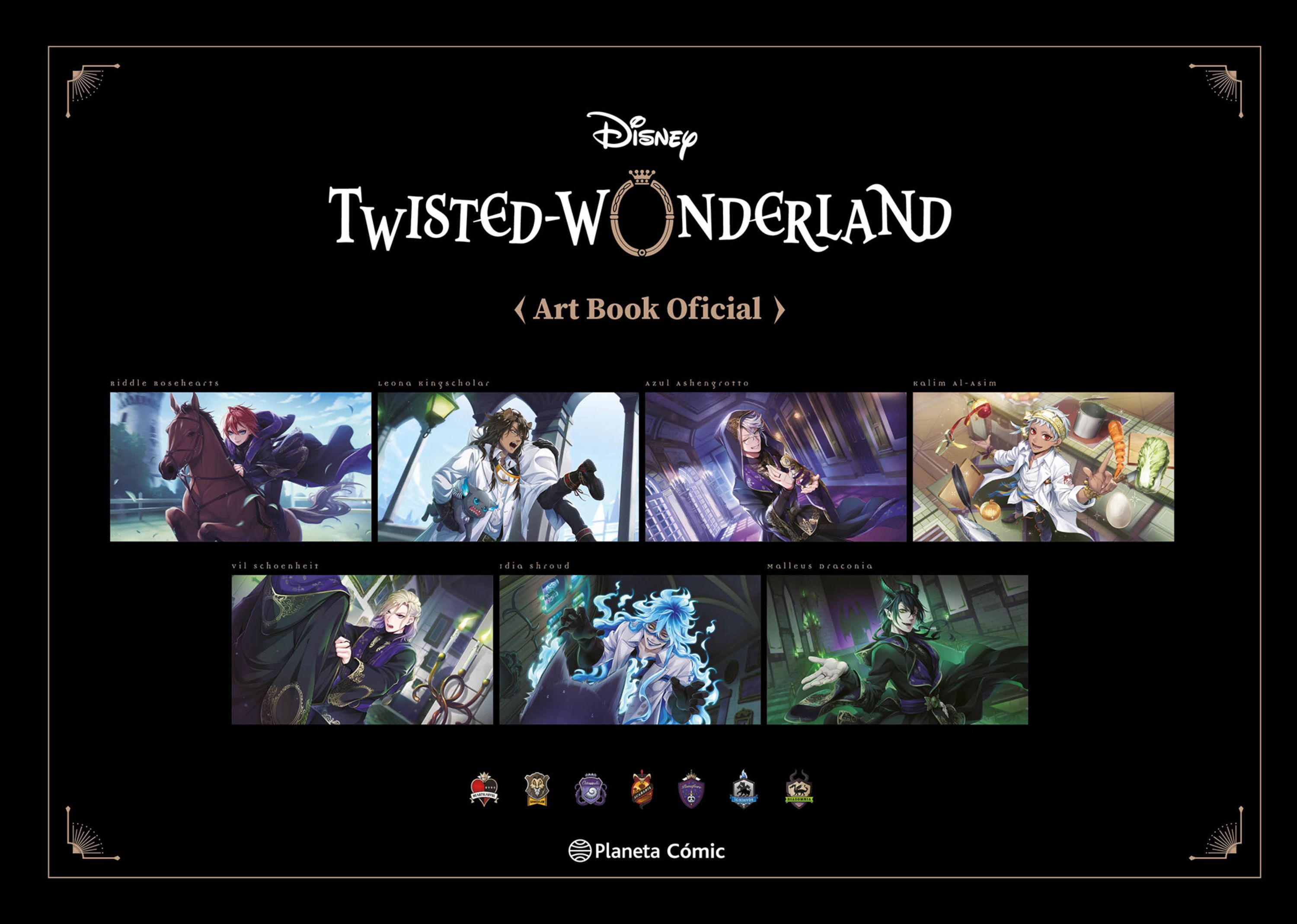 Portada Twisted Wonderland Art Book