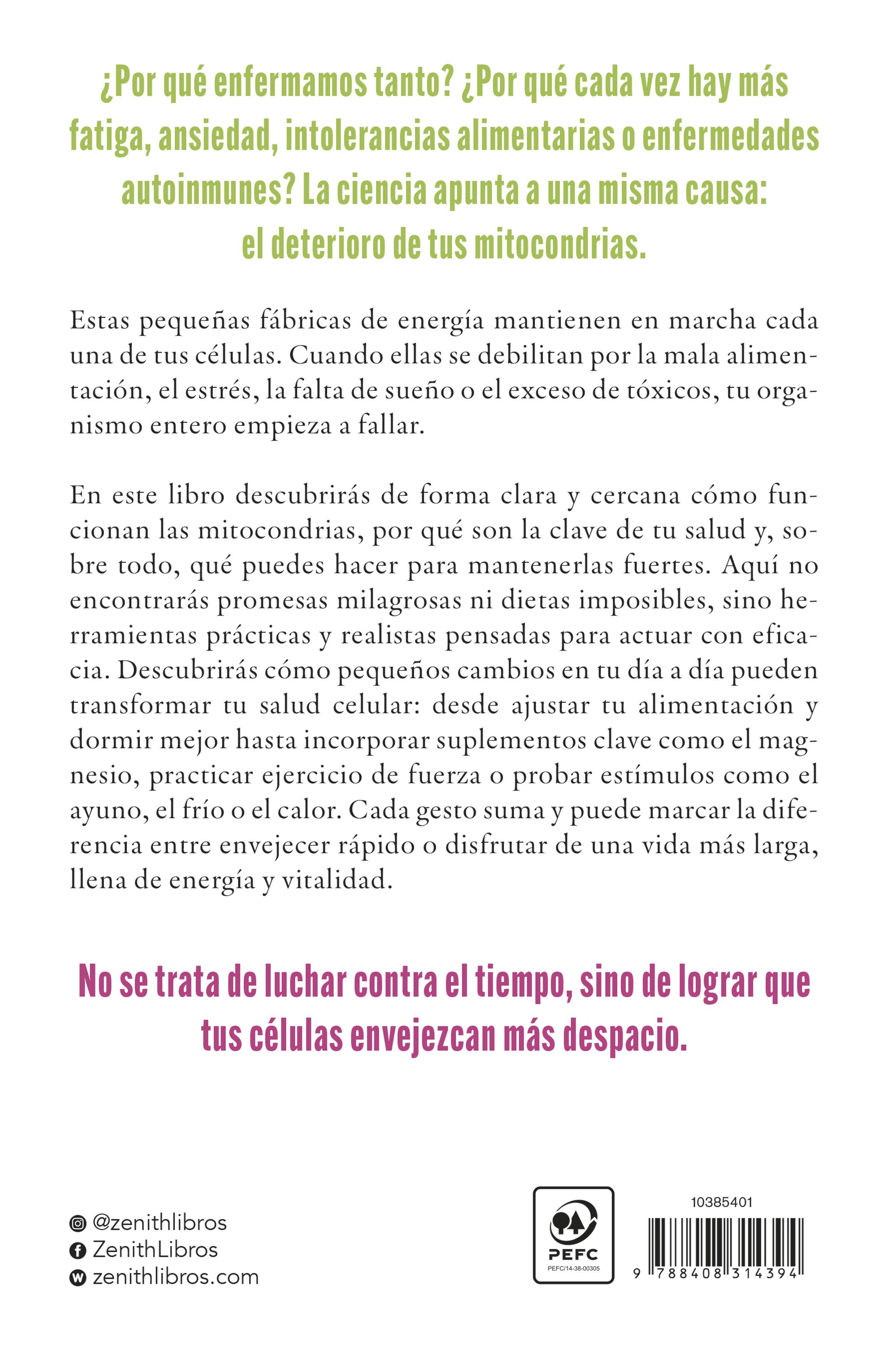 Miniatura contraportada Cuida tus mitocondrias y vive más años