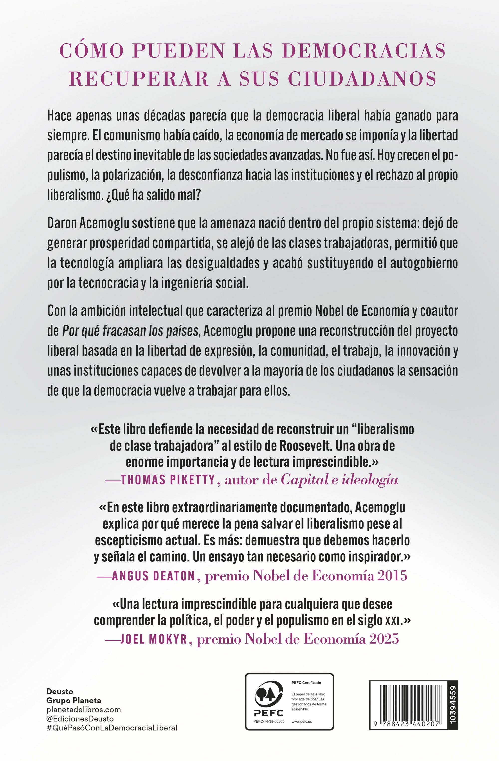 Miniatura contraportada ¿Qué pasó con la democracia liberal?