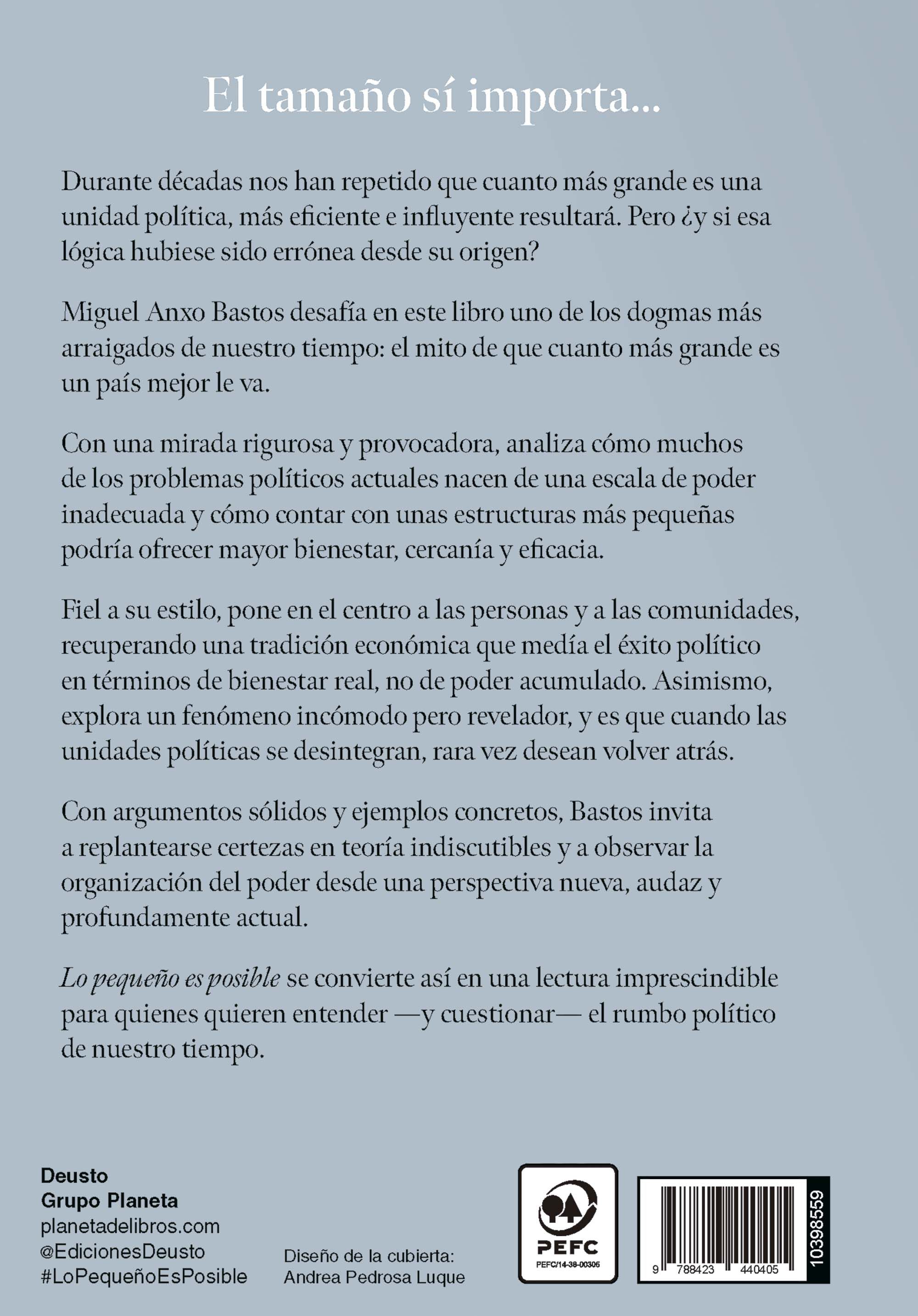 Miniatura contraportada Lo pequeño es posible