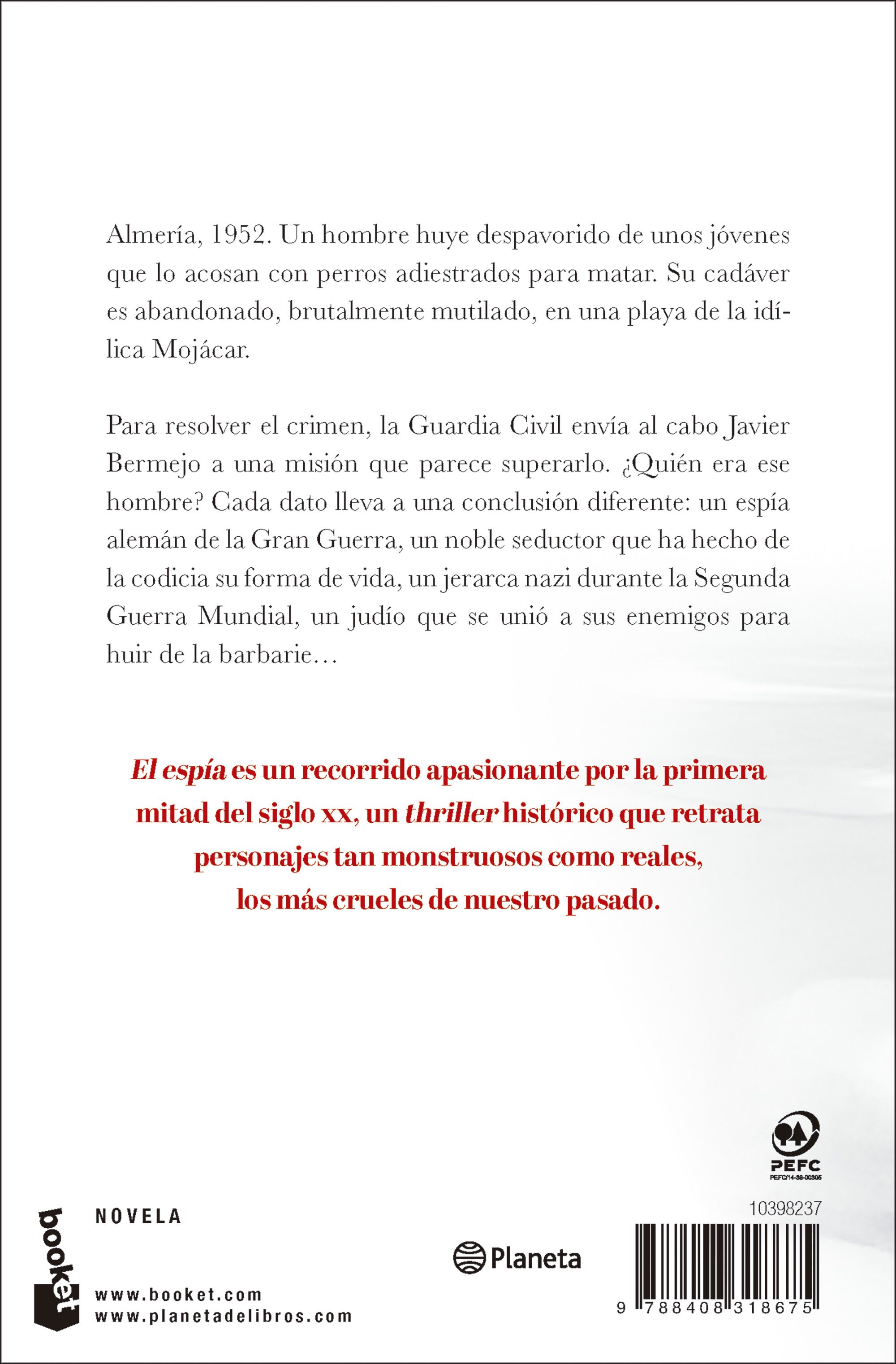 Miniatura contraportada El espía