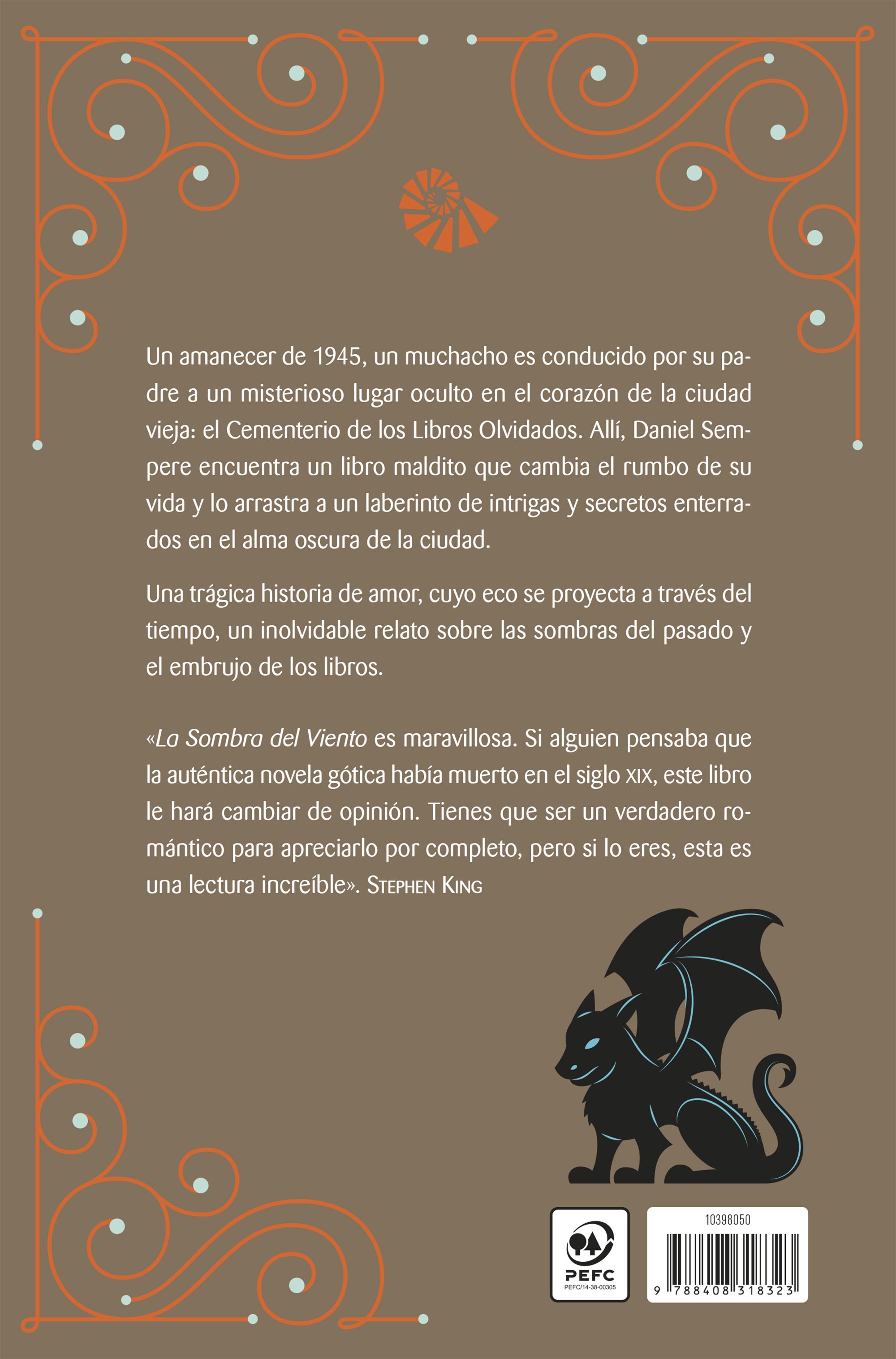 Miniatura contraportada La Sombra del Viento (edición con cantos tintados)