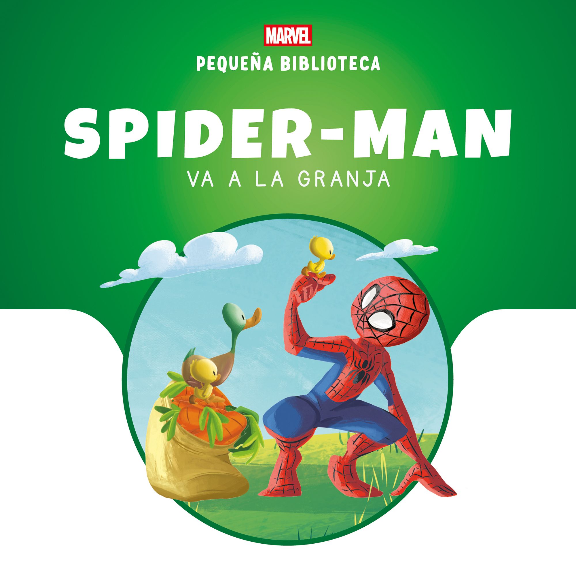 Portada Pequeña Biblioteca Disney. Spider-Man va a la granja