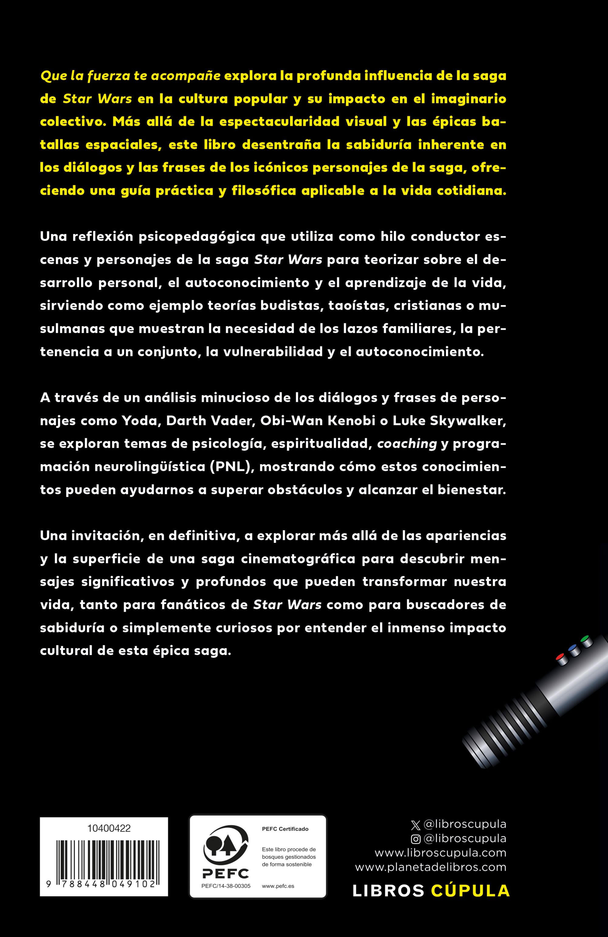 Miniatura contraportada Que la fuerza te acompañe