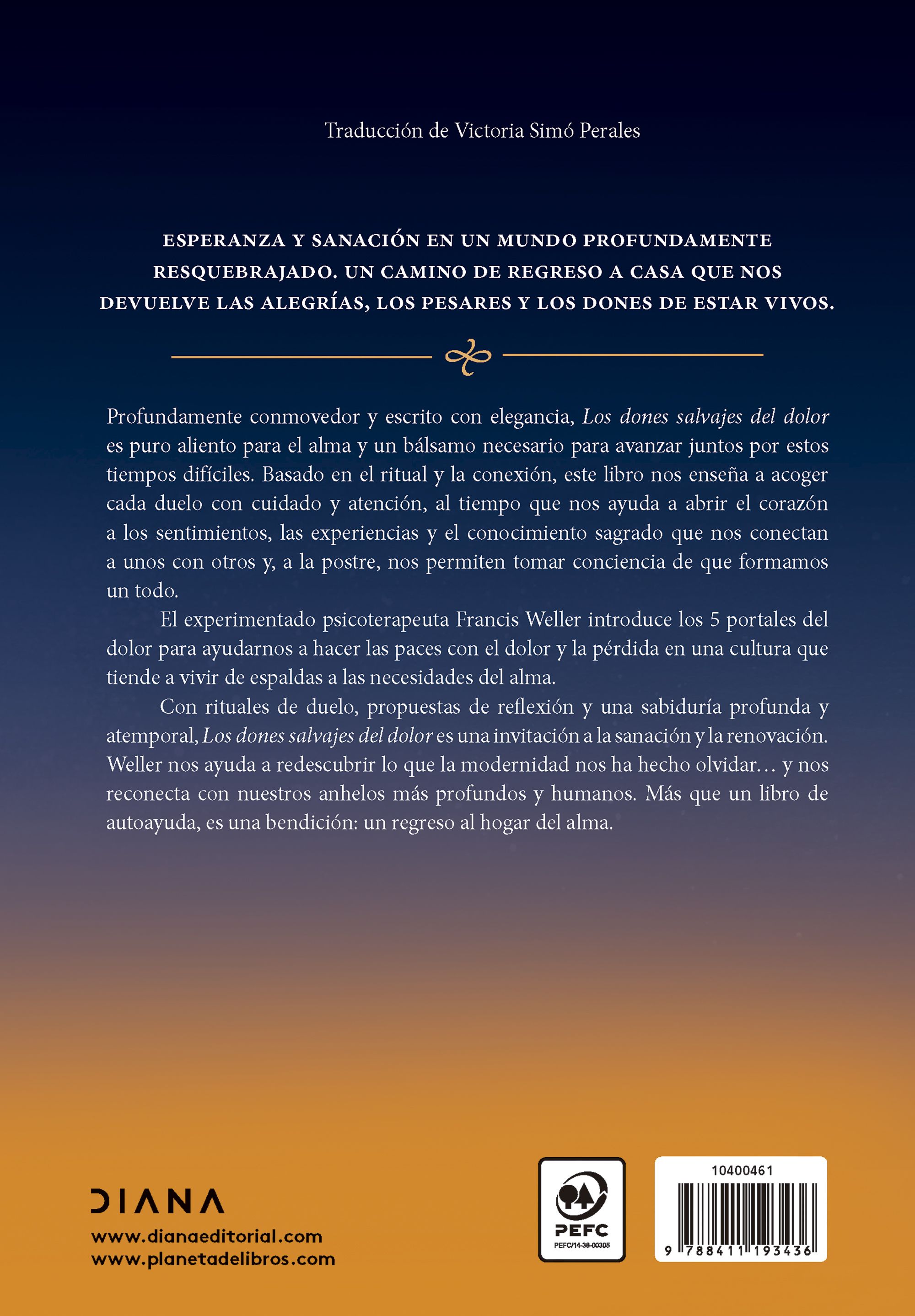 Miniatura contraportada Los dones salvajes del dolor