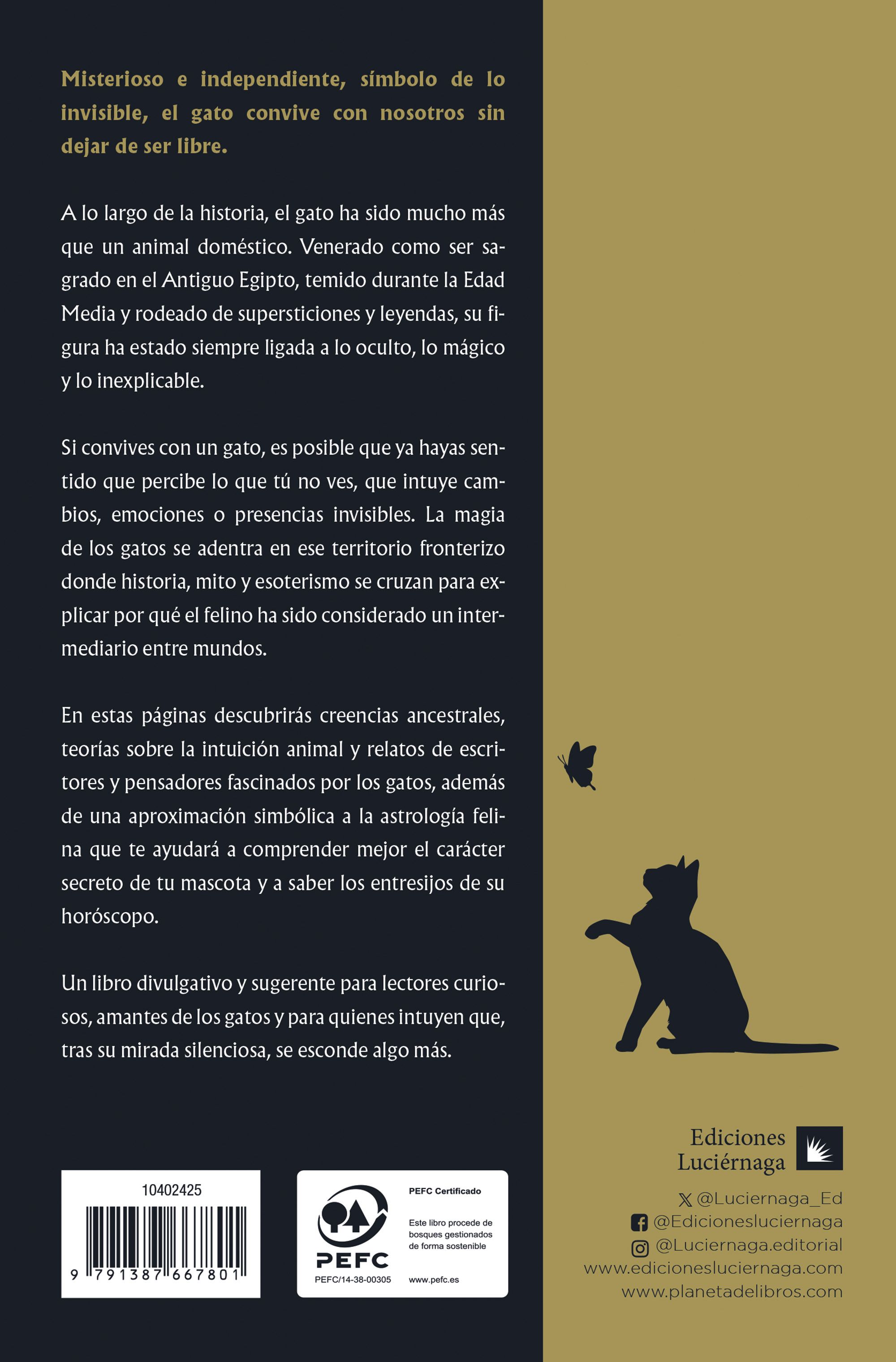 Miniatura contraportada La magia de los gatos