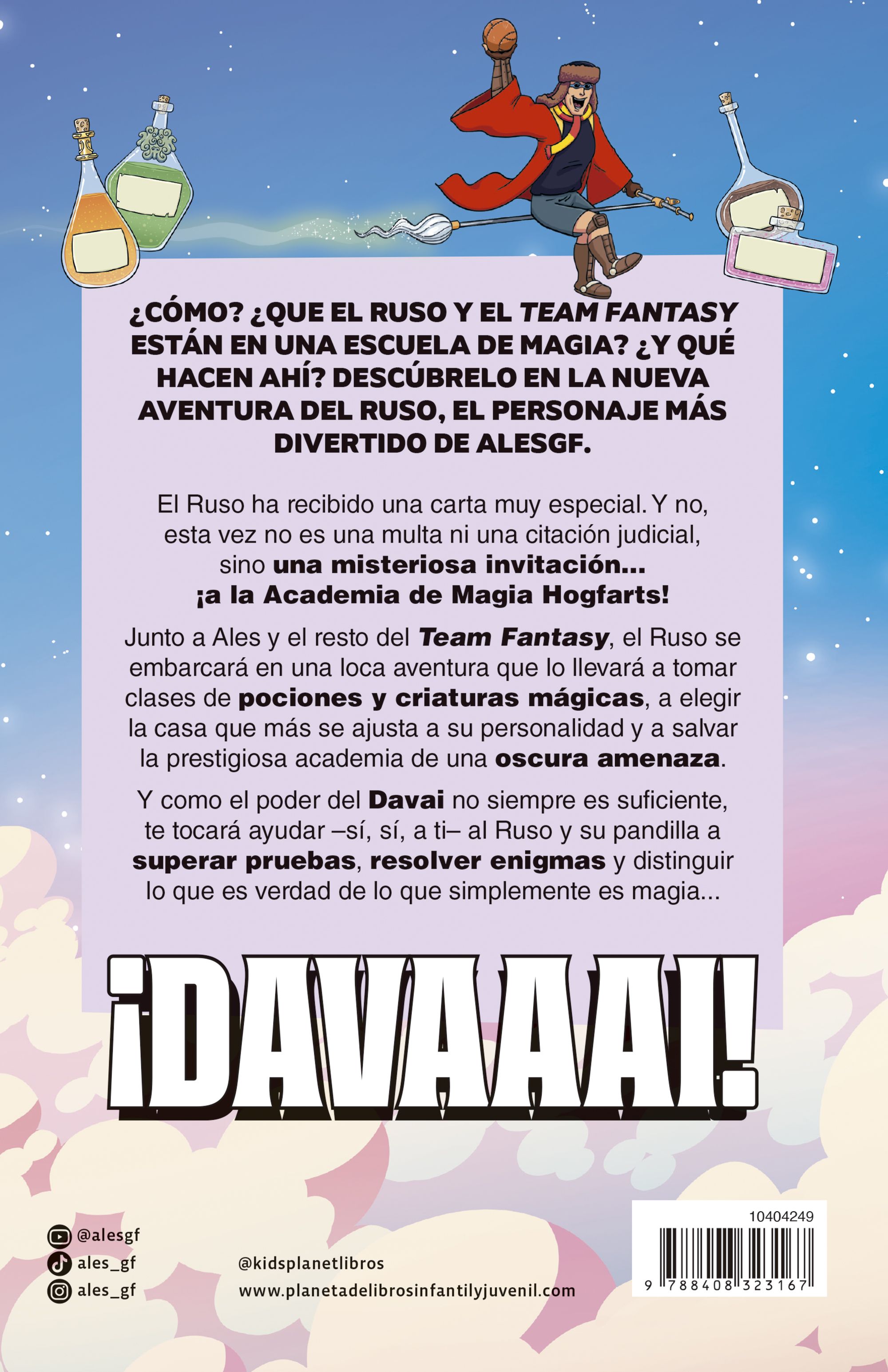 Miniatura contraportada El Ruso. El Ruso 4 y la Escuela de Magia