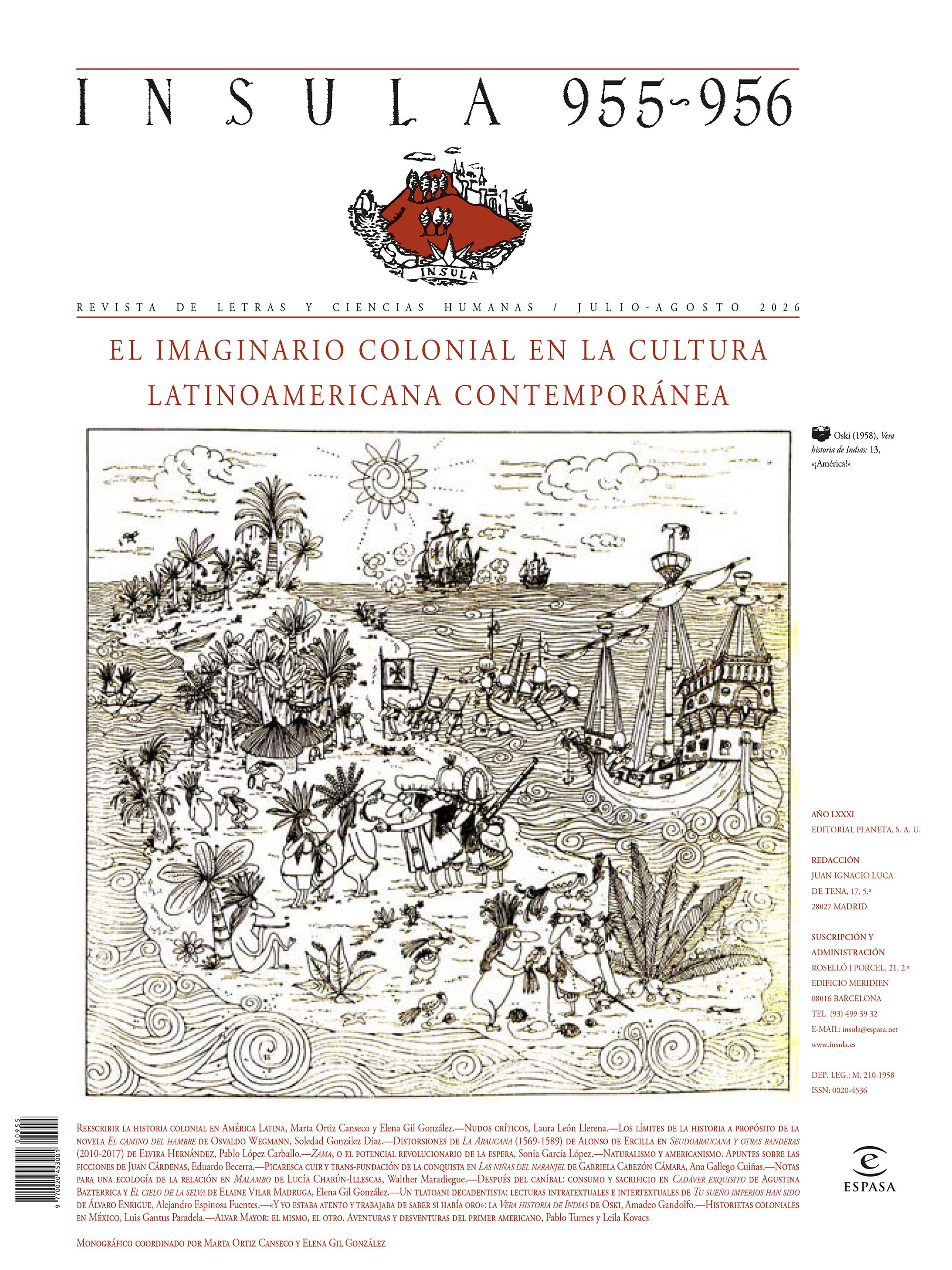 Portada El imaginario colonial en la cultura latinoamericana contemporánea