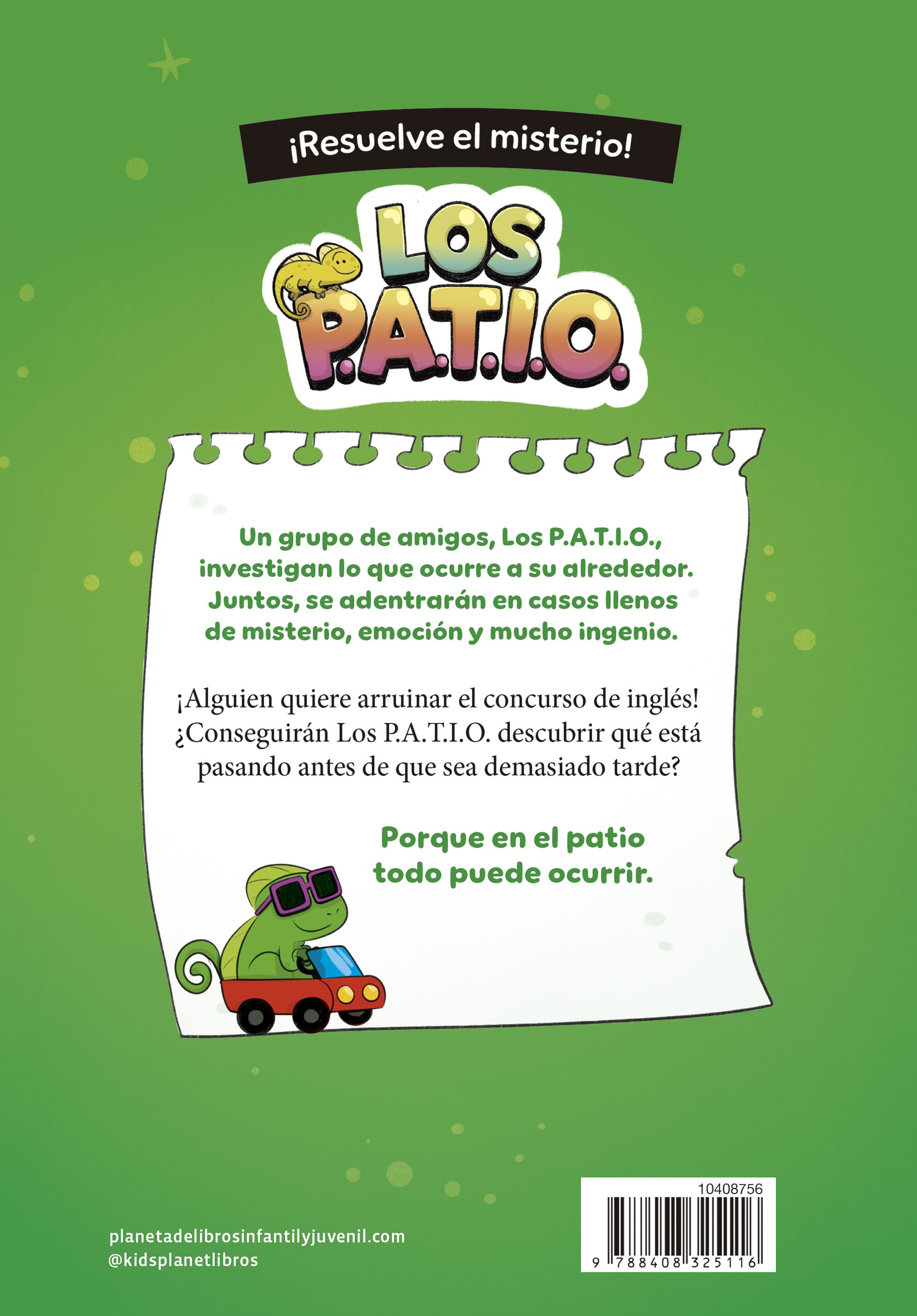 Miniatura contraportada Los PATIO 3. El enigma del concurso imposible