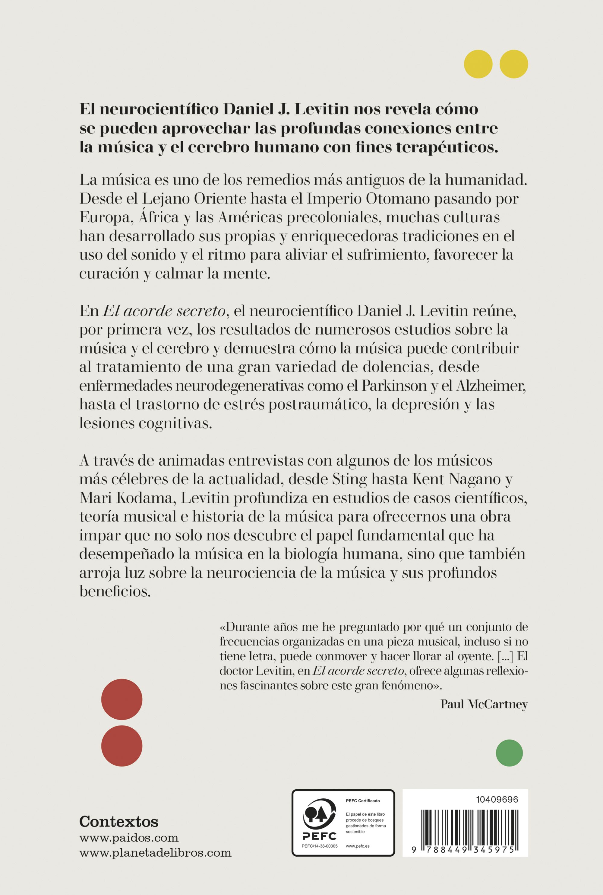 Miniatura contraportada El acorde secreto