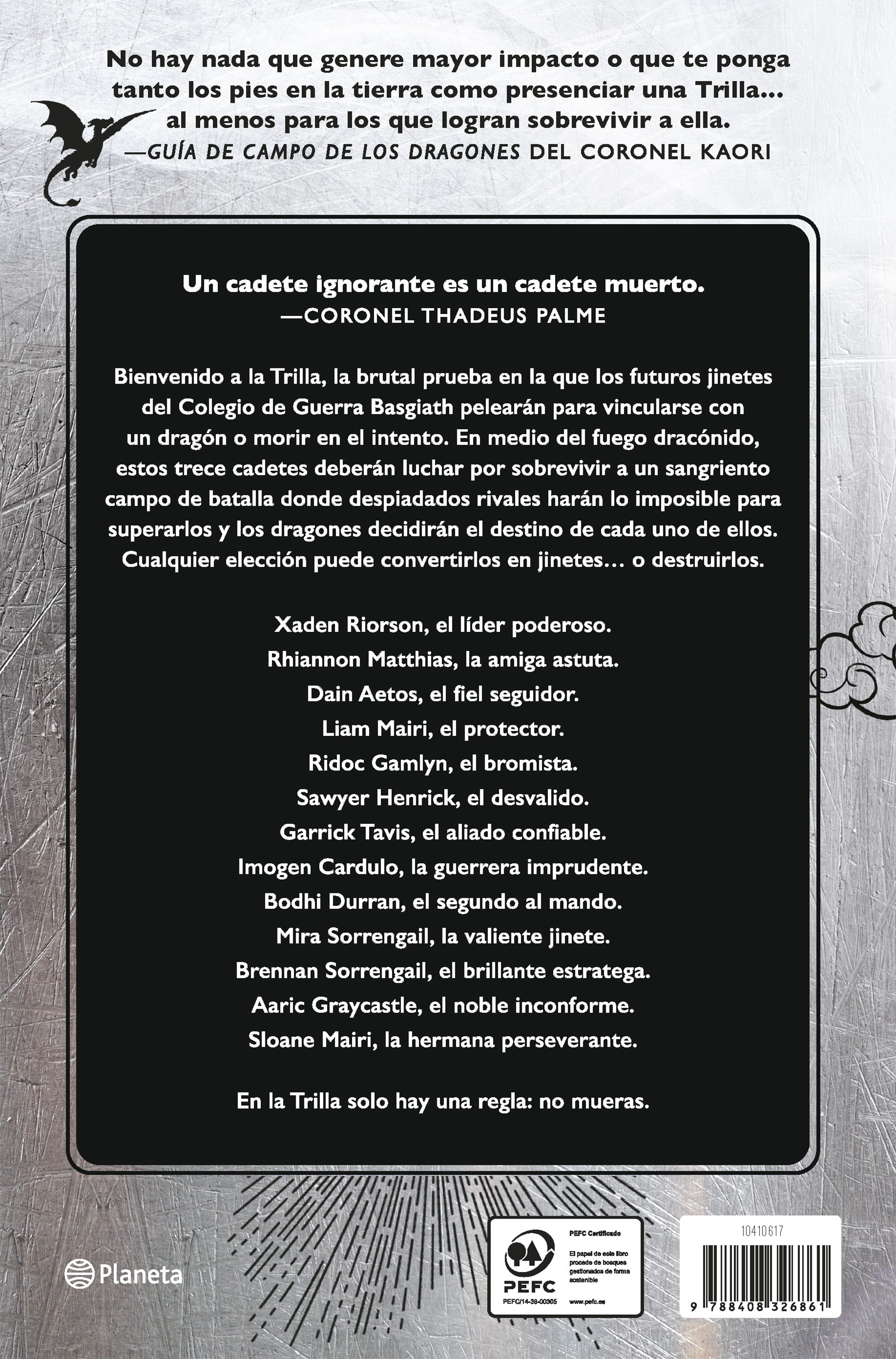 Miniatura contraportada El día de la Trilla (Empíreo) Edición limitada con cantos tintados