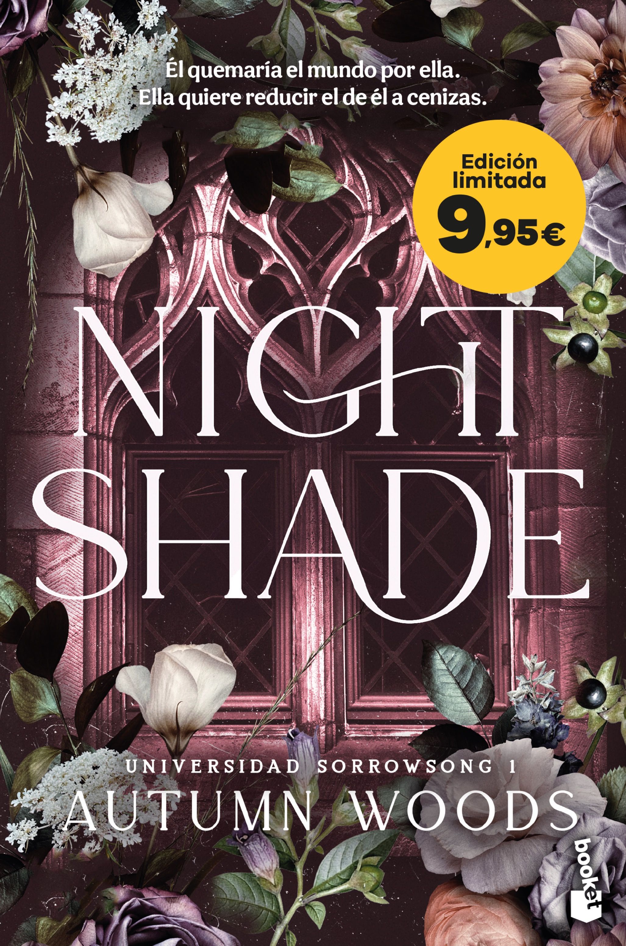 Portada Nightshade (Universidad Sorrowsong, 1)