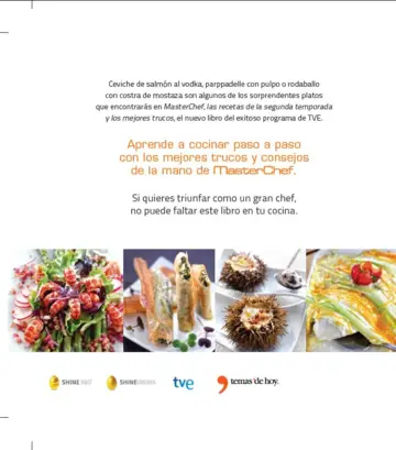 Contraportada Masterchef, recetas y trucos de la segunda temporada