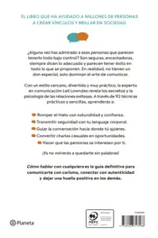 Miniatura contraportada Cómo hablar con cualquiera