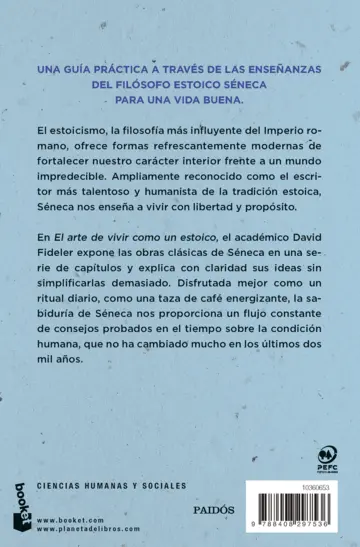 Contraportada El arte de vivir como un estoico