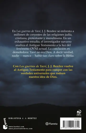 Contraportada Las guerras de Yavé