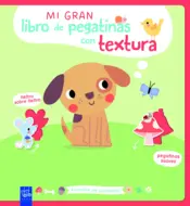 Portada Mi gran libro de pegatinas con textura. Animales de compañía