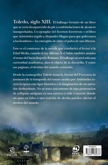 Contraportada Muerte en Toledo