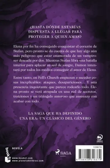 Contraportada Conflicto (Crónicas vampíricas, 2)