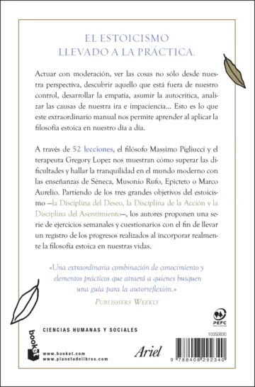 Contraportada Mi cuaderno estoico