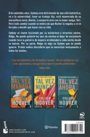 Miniatura contraportada Tal vez mañana (Tal vez, 1)