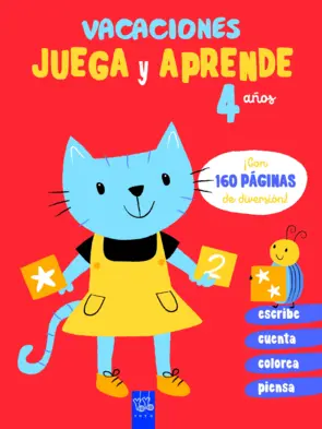 Portada Vacaciones. Juega y aprende. 4 años