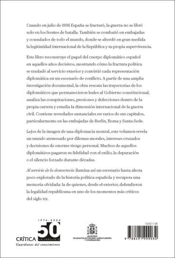 Contraportada Al servicio de la democracia