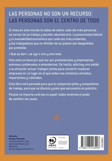 Contraportada Si tu trabajo te tiene frito, ¡reinvéntalo!