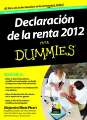 Portada Declaración de la Renta 2012 para Dummies