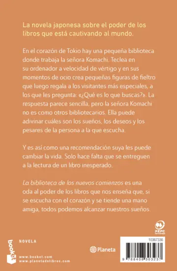 Contraportada La biblioteca de los nuevos comienzos