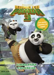 Portada Kung Fu Panda 3. Libro para colorear