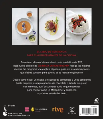 Contraportada La Biblia de MasterChef. Las recetas