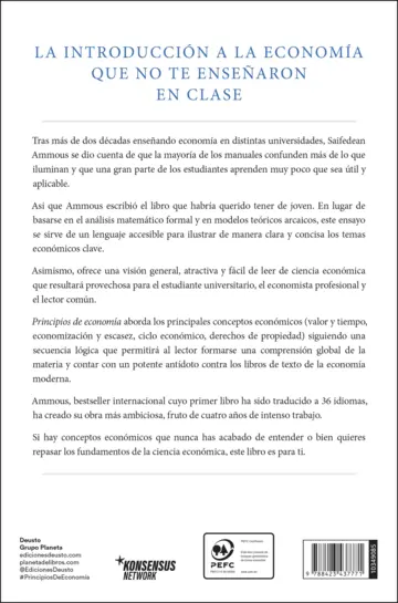 Contraportada Principios de economía
