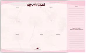 Portada Planificador semanal de mesa La Vecina Rubia