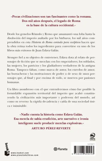 Contraportada Historia de Roma contada para escépticos