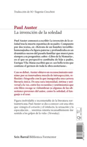 Miniatura contraportada La invención de la soledad