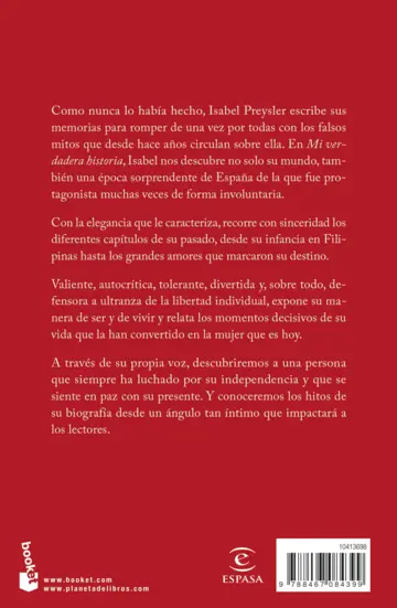 Contraportada Mi verdadera historia