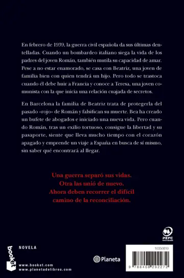 Contraportada De amor y de guerra