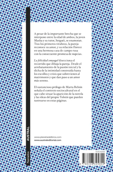 Contraportada La felicidad conyugal
