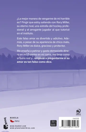Contraportada Falso amor (Vancouver Storm, 2)
